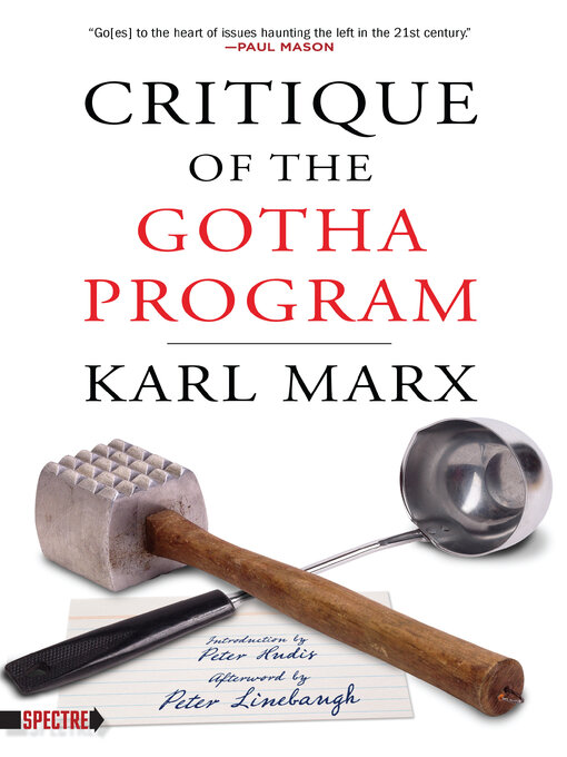Title details for Critique of the Gotha Program by Karl Marx - Available